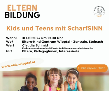 2024-10-01 Vortrag Wipptal, Steinach - kids und teens mit ScharfSINN